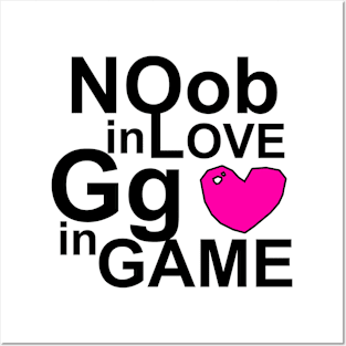 nob in love for player gamer life Posters and Art